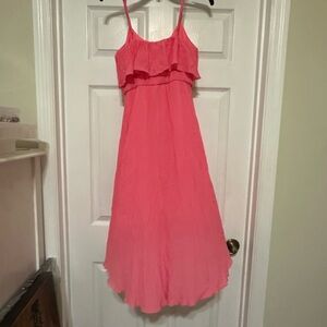 Maurices Pink Ruffled Tiered Sundress